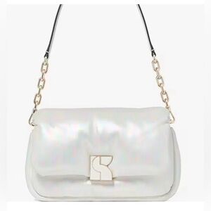 Kate Spade Iridescent Dakota pillow puffy Clutch Crossbody Bag